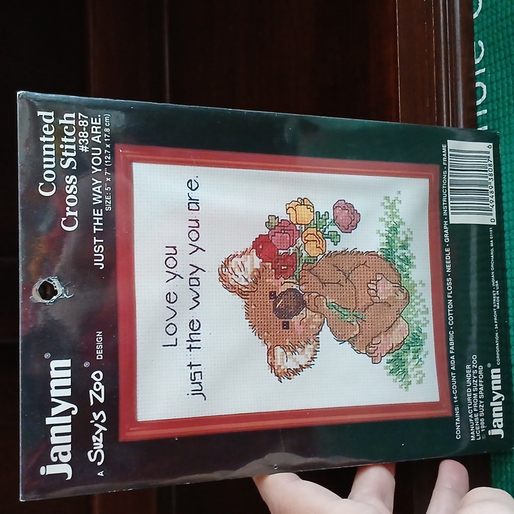 Janlynn Suzy's Zoo New Cross Stitch Kit Love You Craft Just The Way You Are